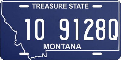 MT license plate 109128Q