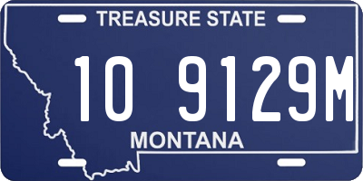 MT license plate 109129M