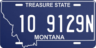 MT license plate 109129N