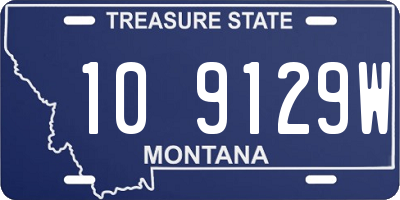 MT license plate 109129W