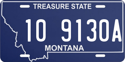 MT license plate 109130A