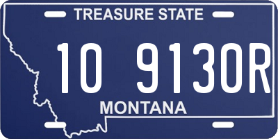 MT license plate 109130R