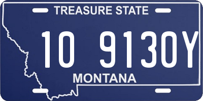 MT license plate 109130Y