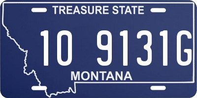 MT license plate 109131G