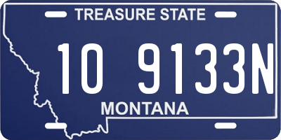 MT license plate 109133N