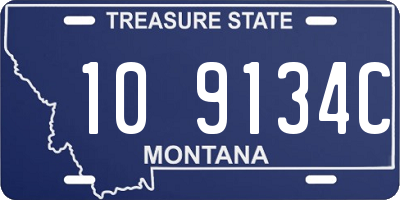 MT license plate 109134C