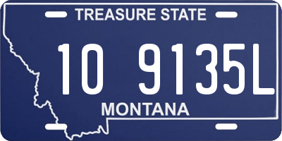 MT license plate 109135L