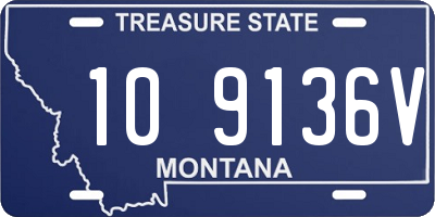 MT license plate 109136V