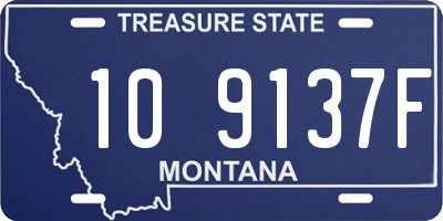 MT license plate 109137F