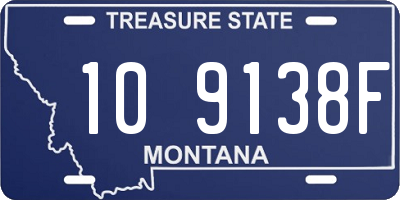 MT license plate 109138F