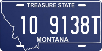 MT license plate 109138T