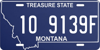 MT license plate 109139F