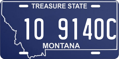 MT license plate 109140C