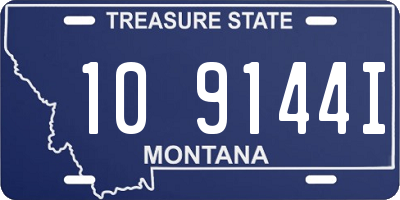 MT license plate 109144I