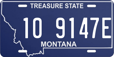 MT license plate 109147E