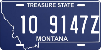 MT license plate 109147Z