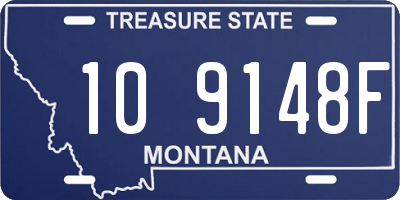 MT license plate 109148F