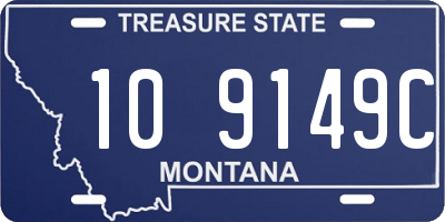 MT license plate 109149C