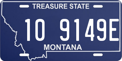 MT license plate 109149E