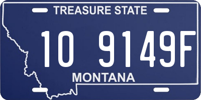 MT license plate 109149F