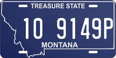 MT license plate 109149P