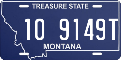 MT license plate 109149T