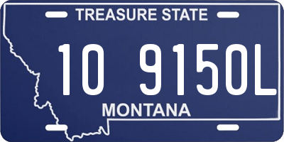 MT license plate 109150L