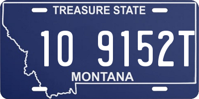 MT license plate 109152T