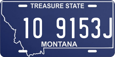 MT license plate 109153J