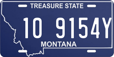 MT license plate 109154Y