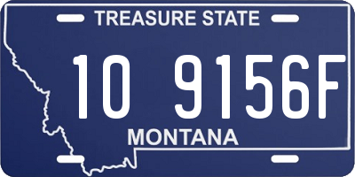 MT license plate 109156F