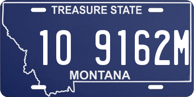 MT license plate 109162M