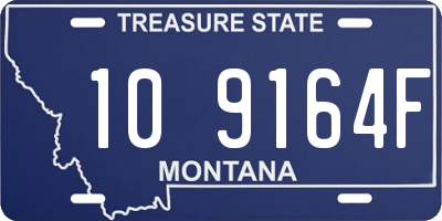 MT license plate 109164F