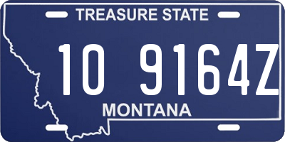 MT license plate 109164Z