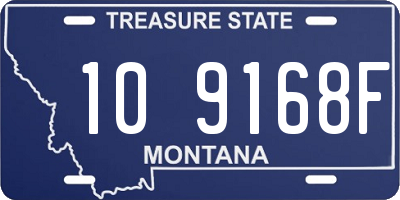 MT license plate 109168F