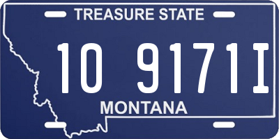 MT license plate 109171I