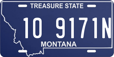 MT license plate 109171N