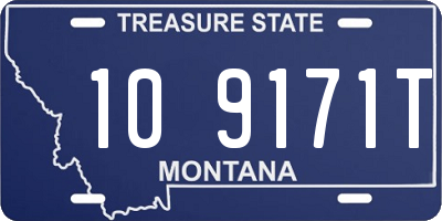 MT license plate 109171T