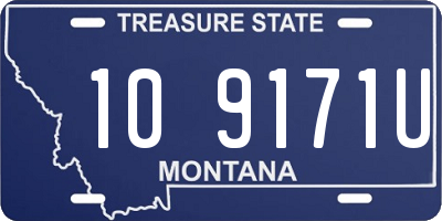 MT license plate 109171U