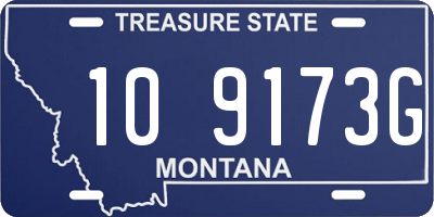 MT license plate 109173G