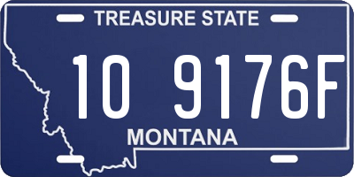 MT license plate 109176F