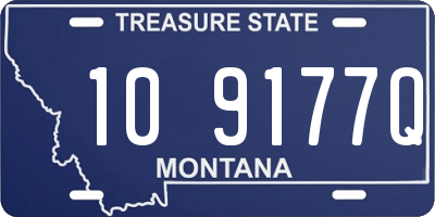 MT license plate 109177Q
