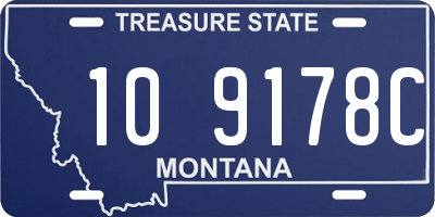 MT license plate 109178C