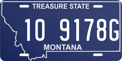 MT license plate 109178G