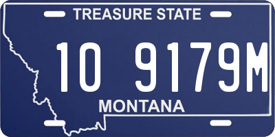 MT license plate 109179M