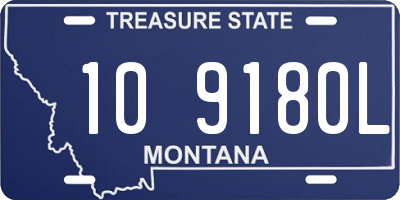 MT license plate 109180L