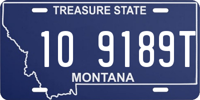 MT license plate 109189T