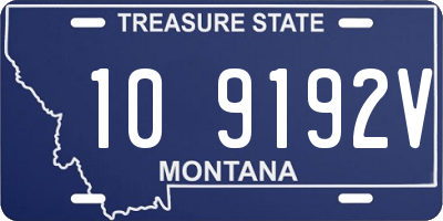 MT license plate 109192V