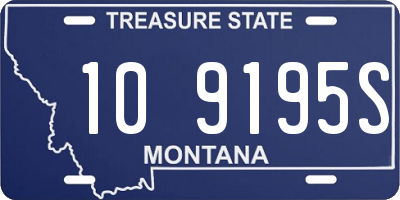 MT license plate 109195S