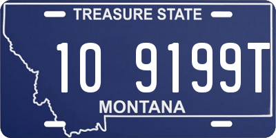 MT license plate 109199T